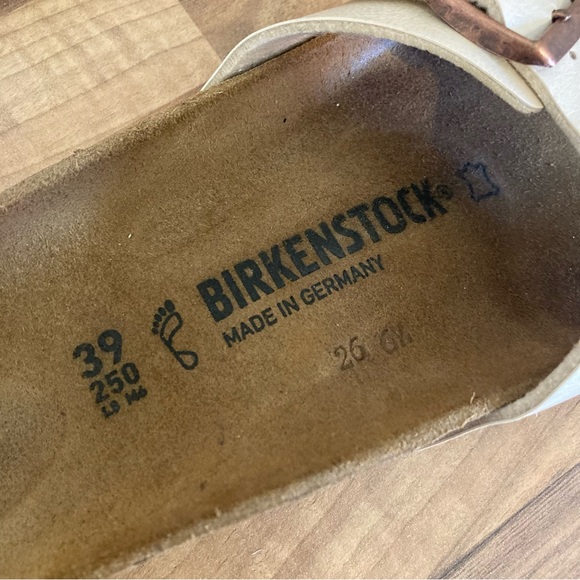 Women’s Birkenstock Madrid Sandals Size 39 UK Size 5.5 White Strap. - Picture 5 of 9
